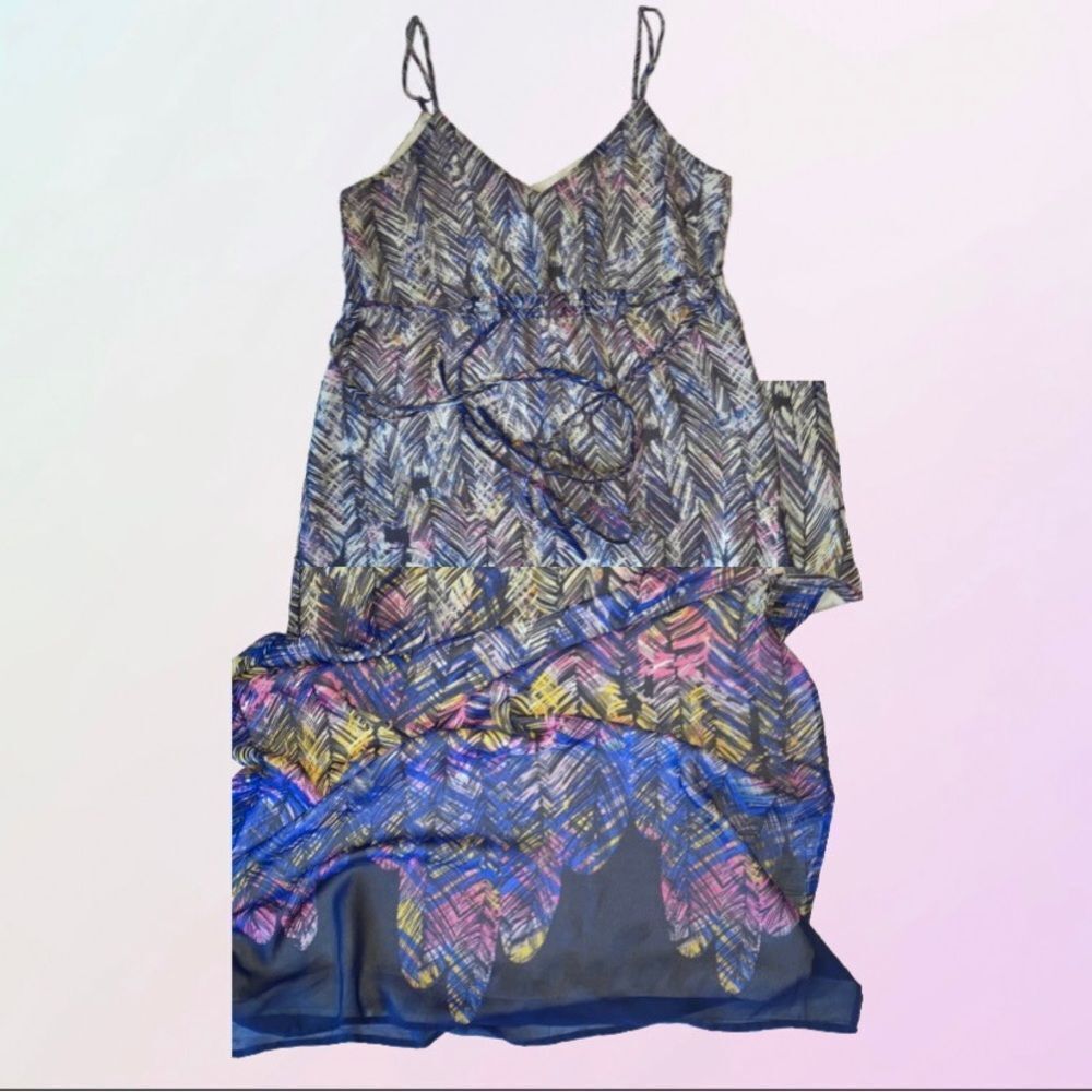 Charlie Jade, Colorful Boho, Feather Print Maxi Dress - Picture 16 of 16